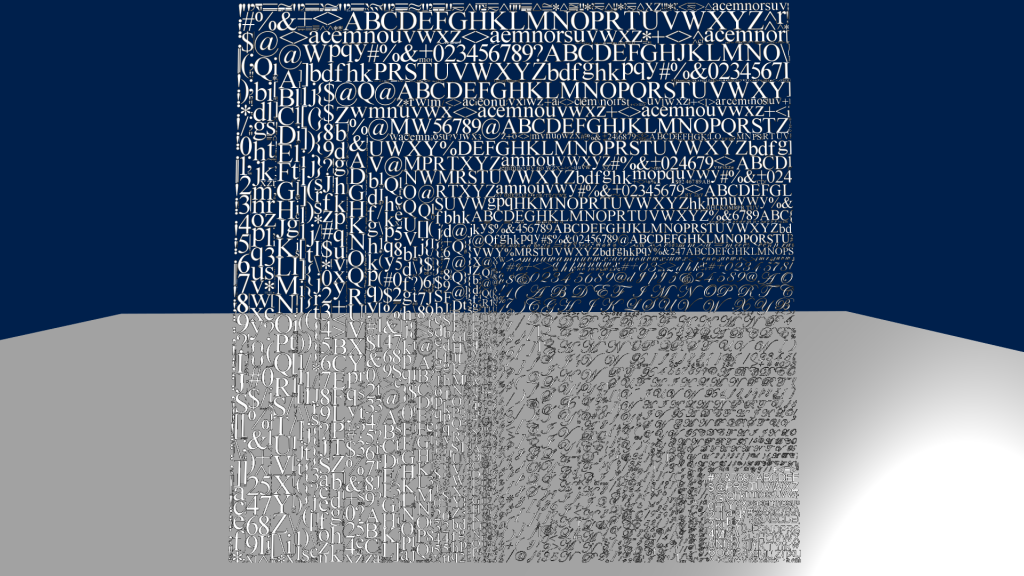 Font Packing